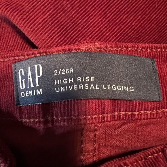 NWT! Gap high rise universal legging in bell burgundy - Picture 5 of 13